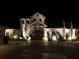 exterior lighting outside of a beautiful home